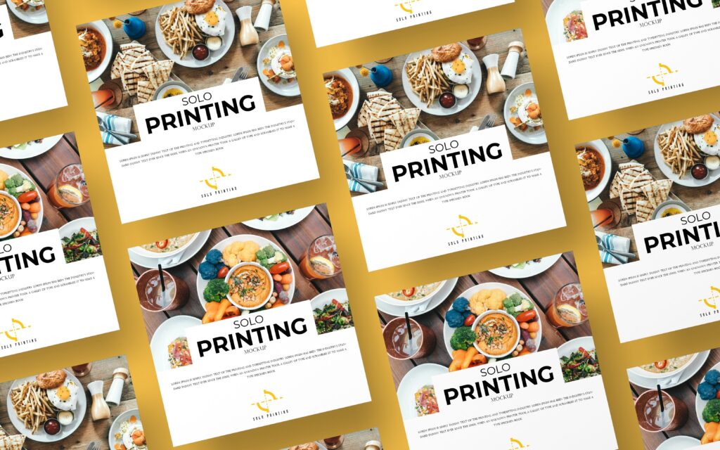Marketing materials mockup