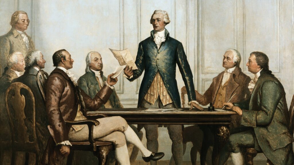 Painting of the Founding Fathers