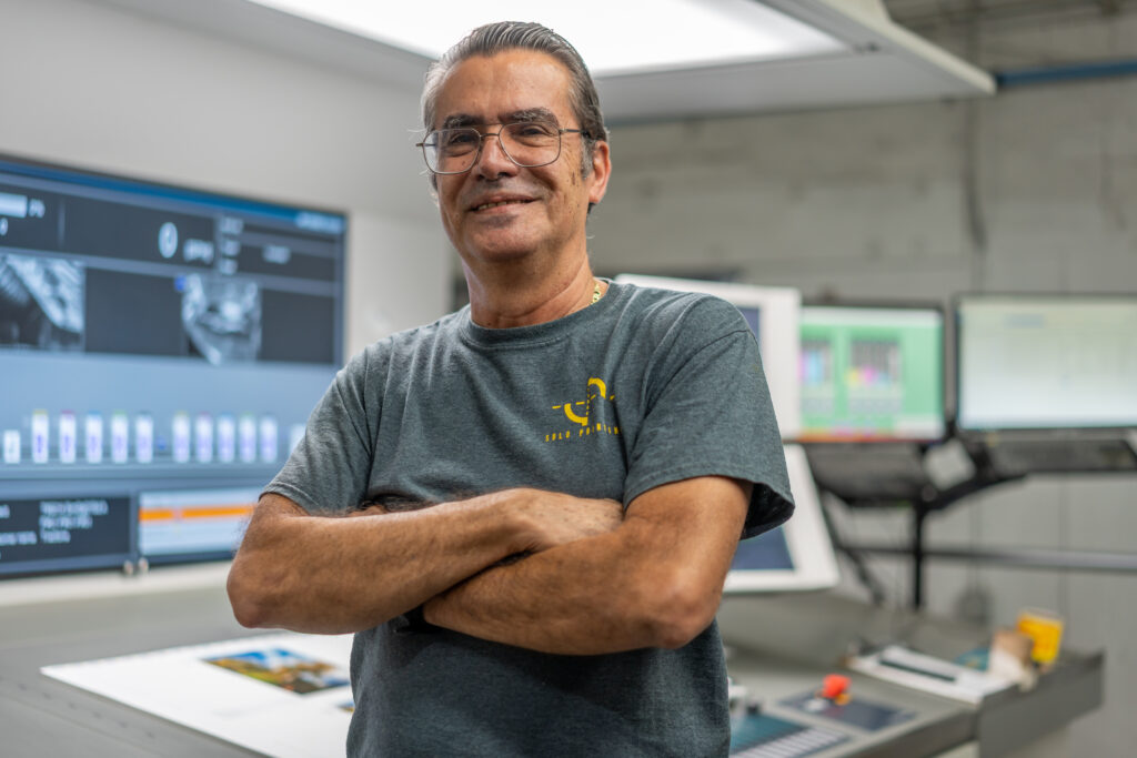Miguel Espinosa at Solo Printing